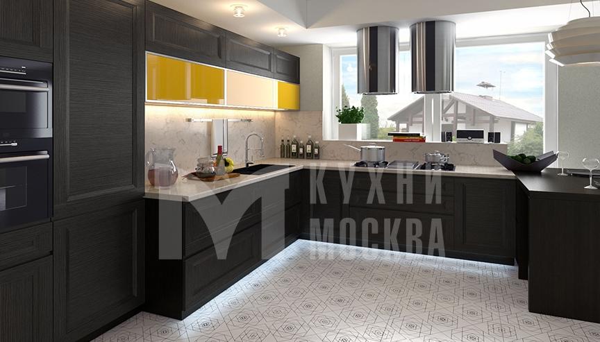 Кухня в стиле модерн с фасадами из рамочного МДФ - Мнёвники